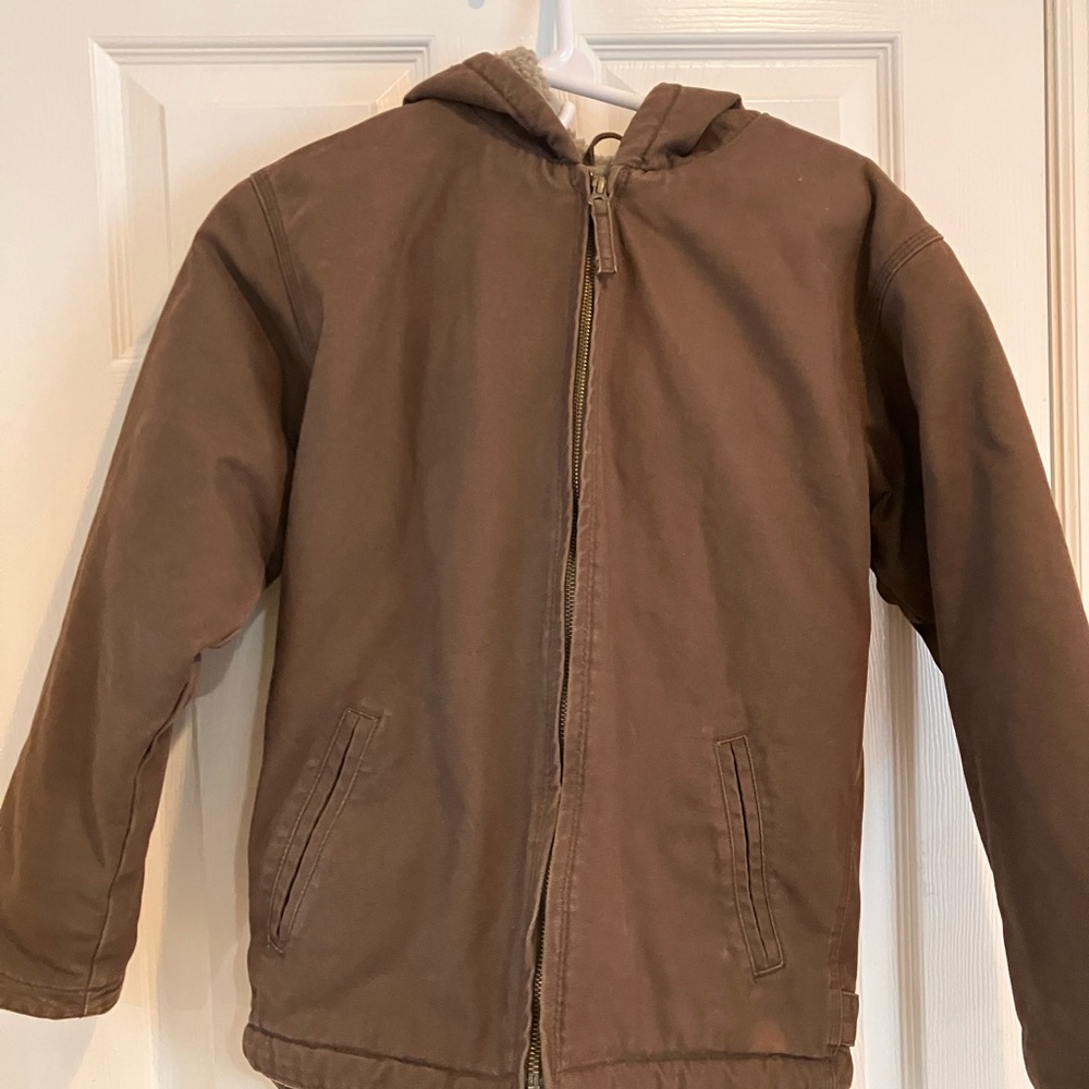 Kids Blue Mountain Sherpa Lined Hooded Coat Size Large 14/16